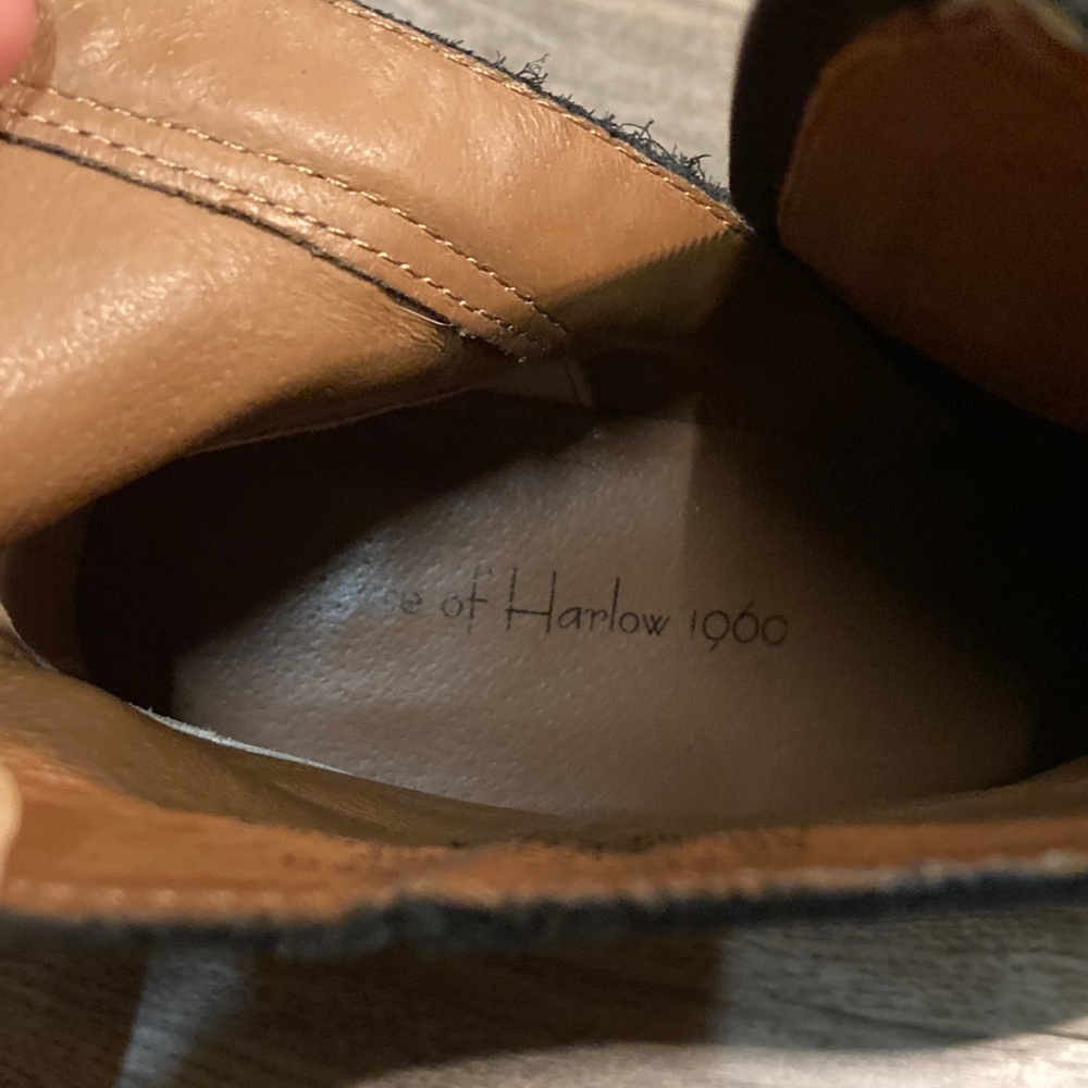 House of Harlow 1960 Lilly Black Leather Ankle Booties - Picture 8 of 8